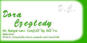 dora czegledy business card